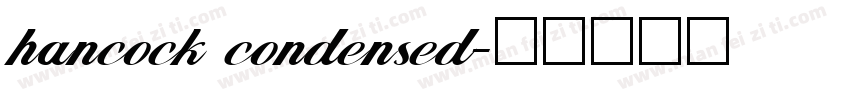 hancock condensed字体转换